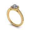 1.13ct Round Diamond Gold Engagement Ring - 04US04